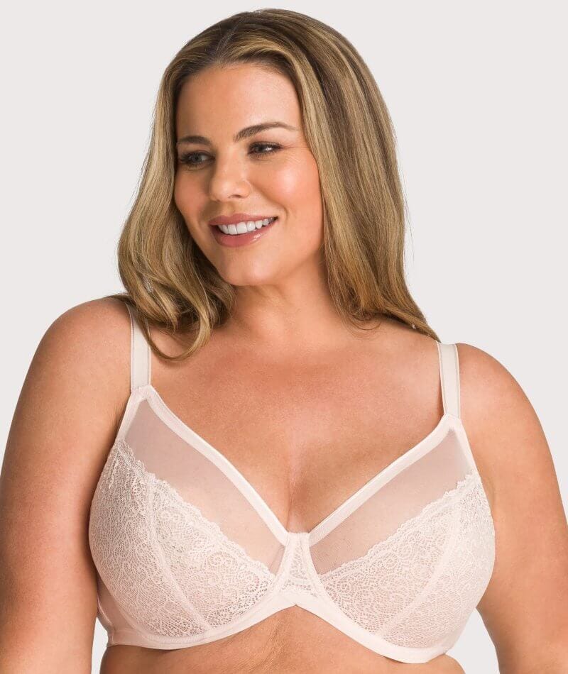 Triumph Sheer Minimizer Bra - Nude Pink Bras 