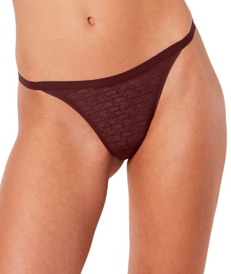 Triumph Signature Sheer String Brief - Decadent Chocolate Knickers 