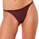 Triumph Signature Sheer String Brief - Decadent Chocolate