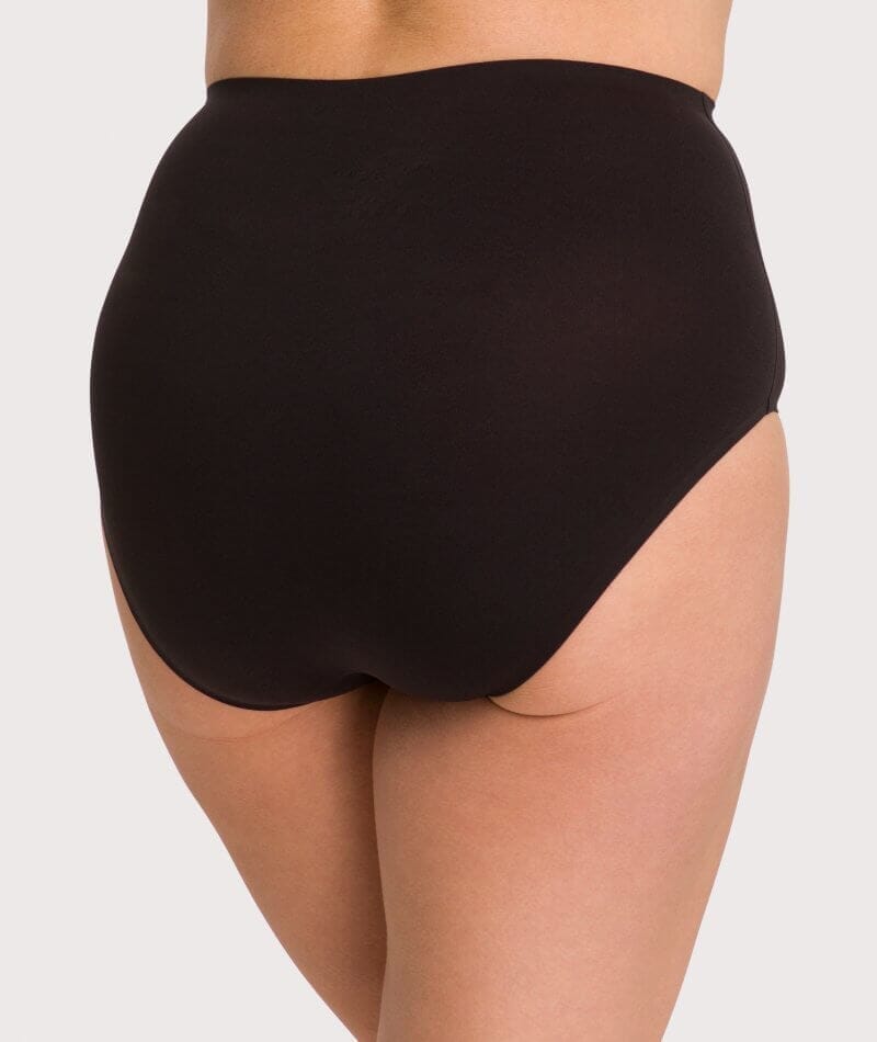 Underbliss Invisibliss No Show Seamless Full Brief 2 pack - Black Knickers 