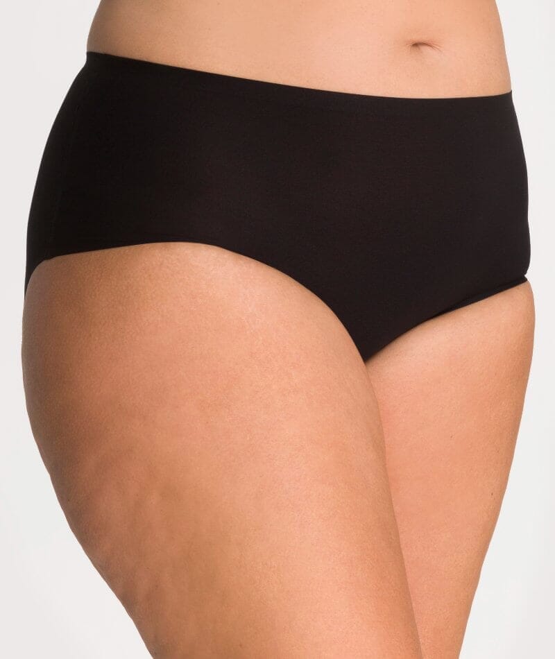 Underbliss Invisibliss No Show Seamless Full Brief 2 pack - Black Knickers 