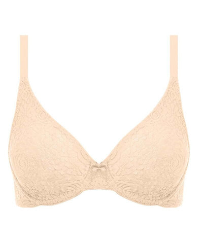 Wacoal Halo Lace Moulded Underwire Bra - Nude Bras 